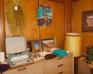 Vintage Typewriter, Fringe Vests and Mexican Blankets