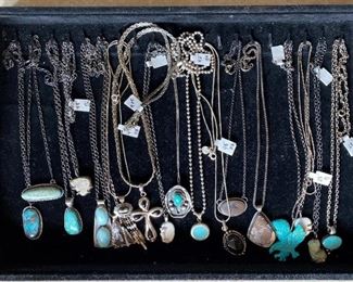 Sterling and turquoise