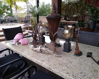 Outdoor dining table 6 chairs