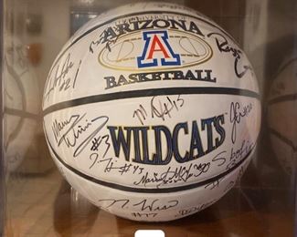 Autographed Arizona Wildcats Basketball