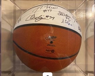 Autographed Arizona Wildcats Basketball - Wise, Budinger