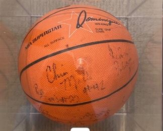 Autographed Arizona Wildcats Basketball - Chris Mills