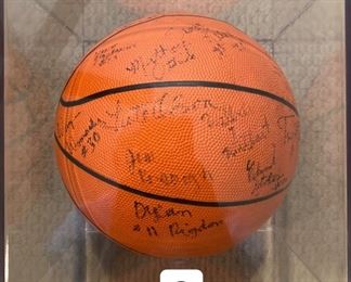 Autographed Arizona Wildcats Basketball - Lute Olson, Dylan Rigdon