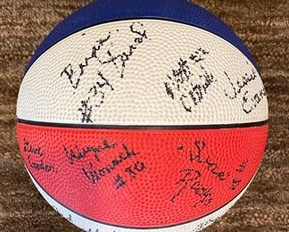 1988-1989 Autographed Arizona Wildcats Basketball - Sean Rooks, etc.