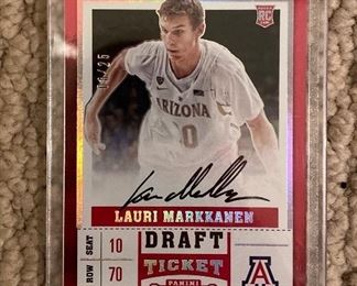 Lauri Markkanen Arizona Wildcats Basketball Rookie Card