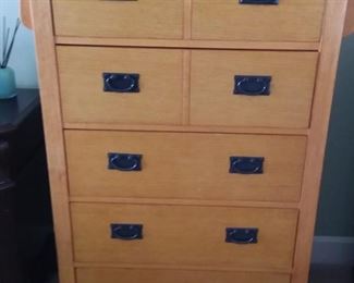 Mission style chest of drawers