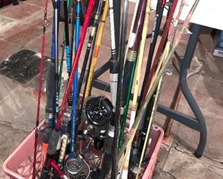 Fishing poles and reels 