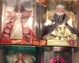Holiday Barbie Special Edition - Years 1994,   2-1996,    2-1997  &   2-1998