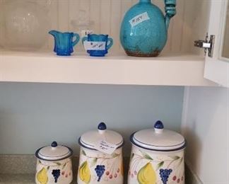 Blue Willow, canister set