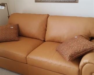 America Leather sofa sleeper w/Tempurpedic mattress