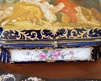 RS Prussia porcelain box
