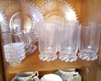 Candlewick & tea cups