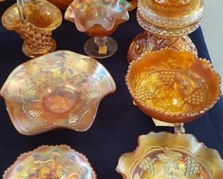 Marigold carnival glass