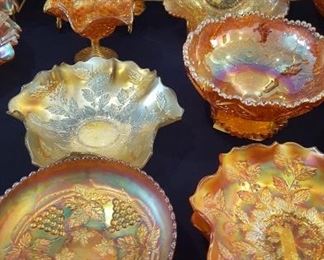 Marigold carnival glass