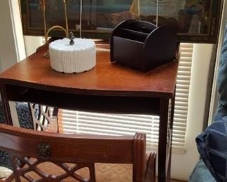 Ladies desk and Fox print