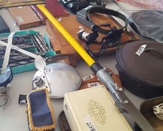 Tools, saw, and cast iron