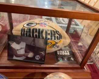 Brett Favre signed football with Cert