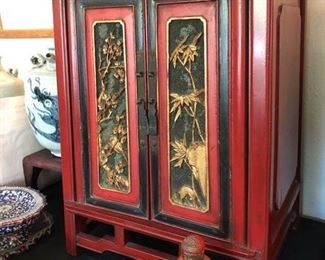 Lacquered Chinese Cabinets