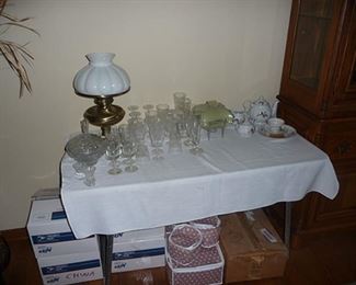 Lamp and Glassware