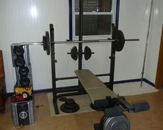 Stereo and Weight Bench