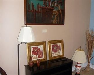 Artwork and Lamps