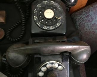 Vintage dial phones.