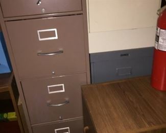 File cabinets.