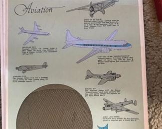 Vintage Aviation Poster (set of five) - in great condition.