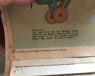 Vintage Aviation Poster (set of five) - in great condition.