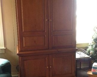 Entertainment armoire, closed