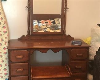 Vanity. Part of three piece bedroom set.