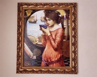 Print of Woman Drinking From Bowl https://ctbids.com/#!/description/share/338027