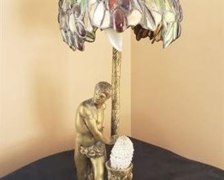 Stained Glass Lamp with Bronze Base https://ctbids.com/#!/description/share/337197