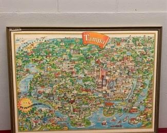 Vintage Tampa City Design Print https://ctbids.com/#!/description/share/337590