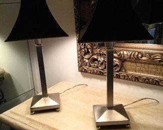 Pair of Chrome Lamps https://ctbids.com/#!/description/share/338103