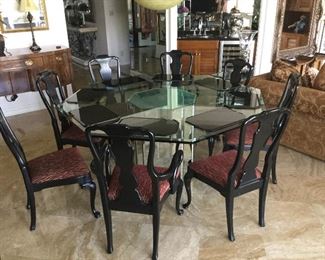 Glass Dining Table and 8 Chairs https://ctbids.com/#!/description/share/338111