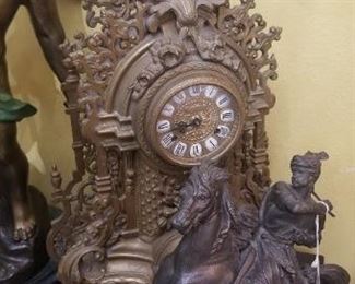 Bronze clocks and candelabras