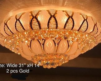 Chandelier flush mount
