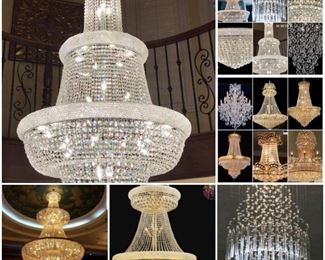 Chandeliers Large and medium and small