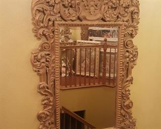 Large mirror carved over 7 feet tall and 5 feet wide