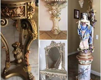 Italian statues and italian antiques