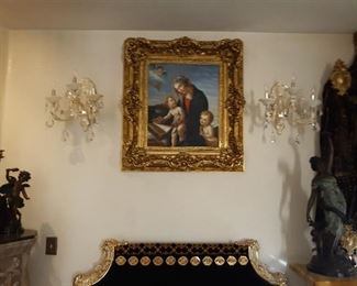 Oil paintings and antiques