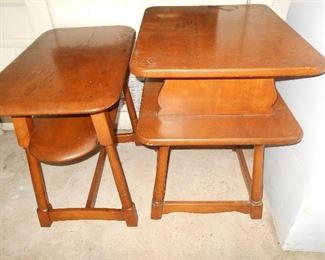 Vintage maple lamp tables