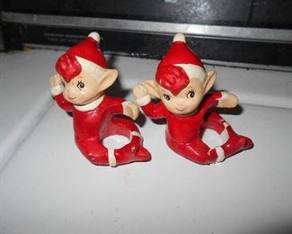 Vintage Christmas candle clingers
