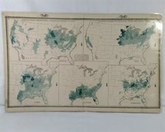 1870 agricultural map