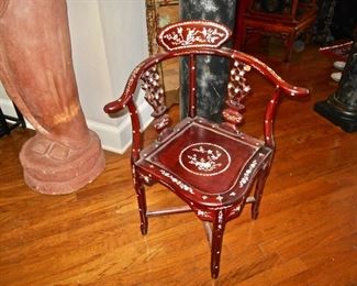 Corner Chair, Mother of Pearl