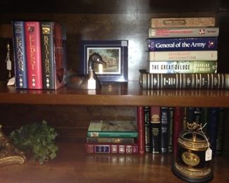 Books and shelf decor