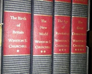 Set of books about Winston Churchill