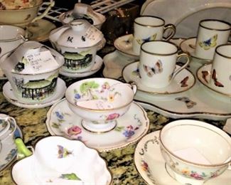 More cups and saucers