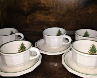 Pfaltzgraff Christmas cups & saucers